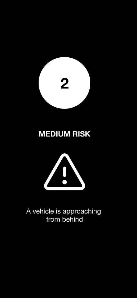 Second detection concept showing a large numeric risk level.